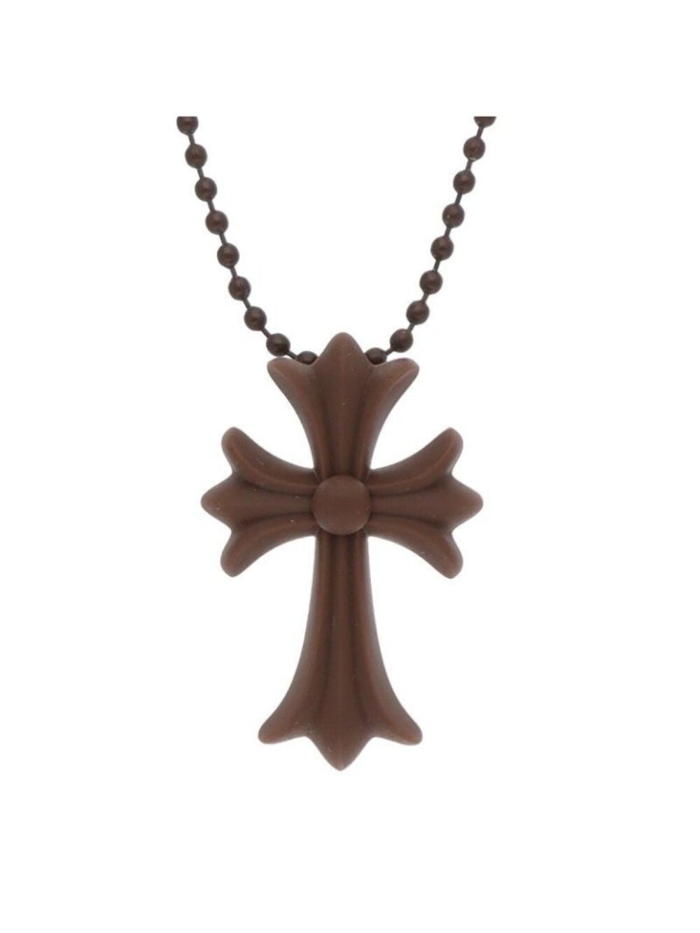 Chrome Hearts Rubber CH Small CH Cross Silicon Necklace